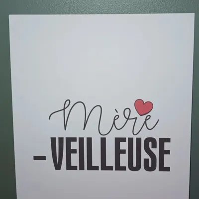 Affiche mère-veilleuse 